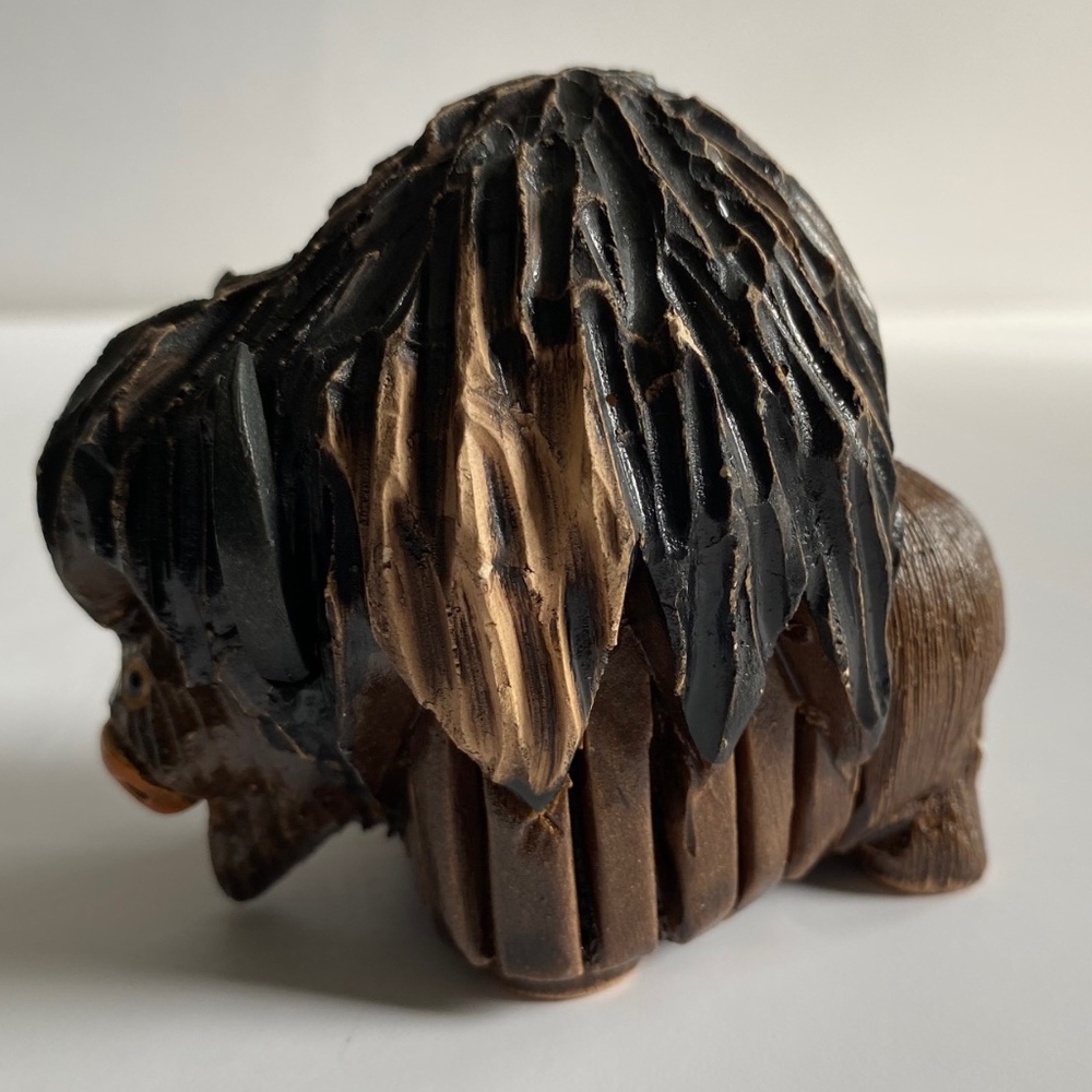 Artesania Rinconada Musk-Ox Figurine Collectible 1990s Vintage